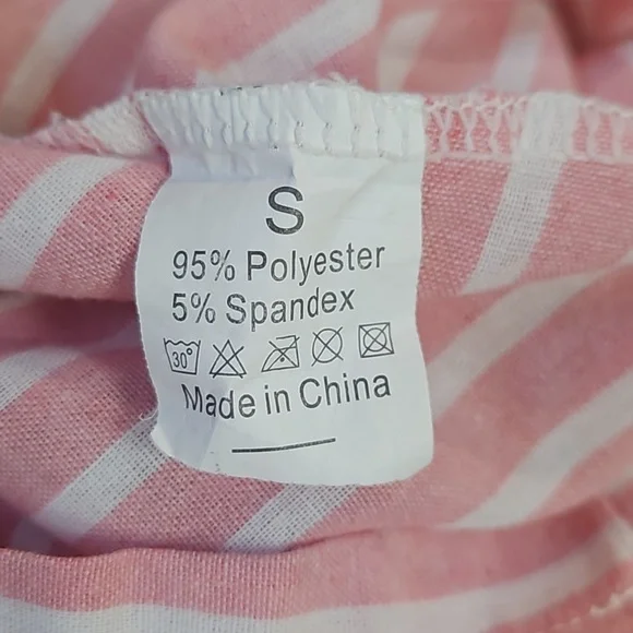 Pink Striped Jumpsuit - Picture 4 of 6